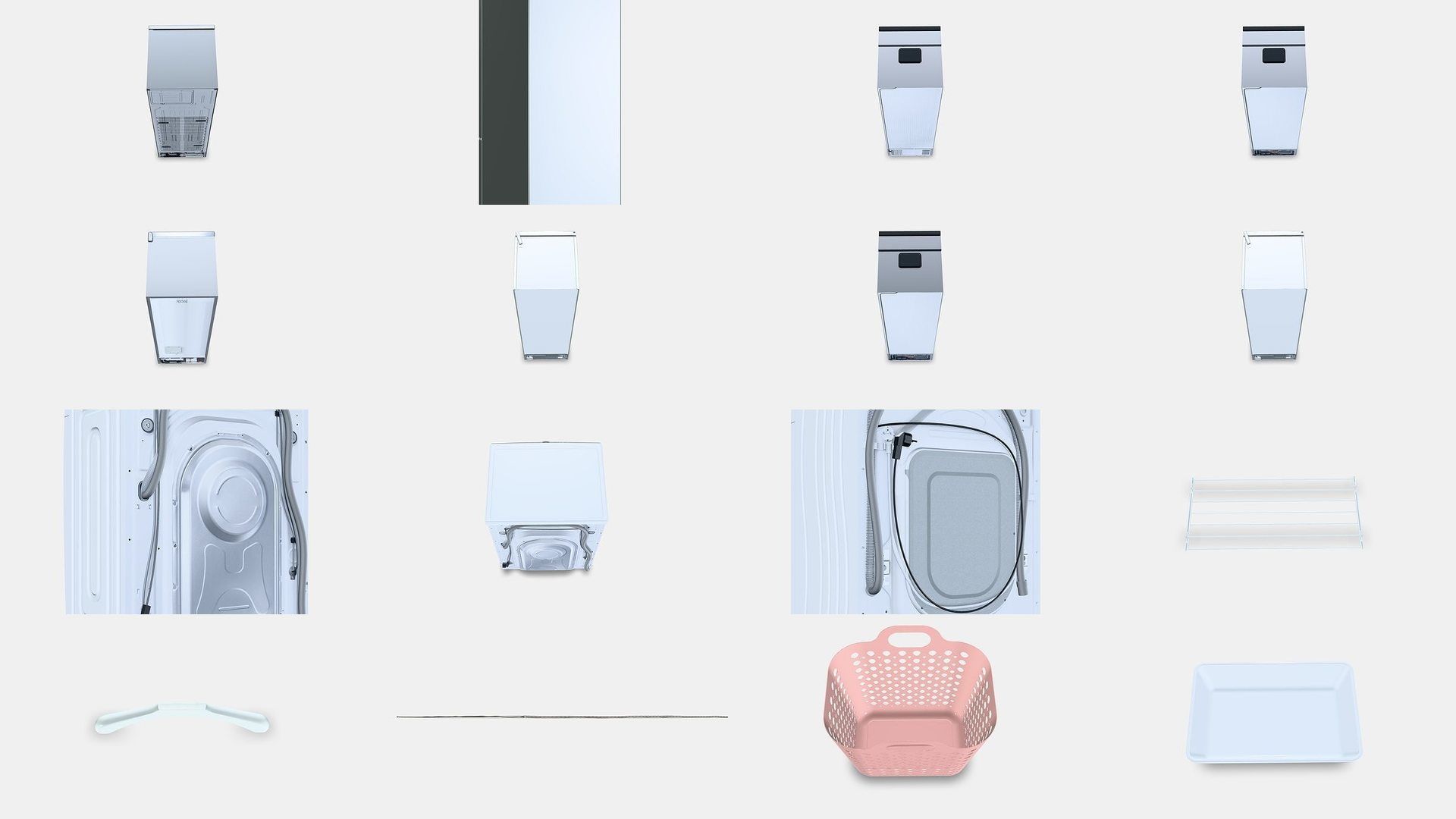 NEW Kitchenware Pack Appliances Furniture and Essential Tools 3D Model Collection_12