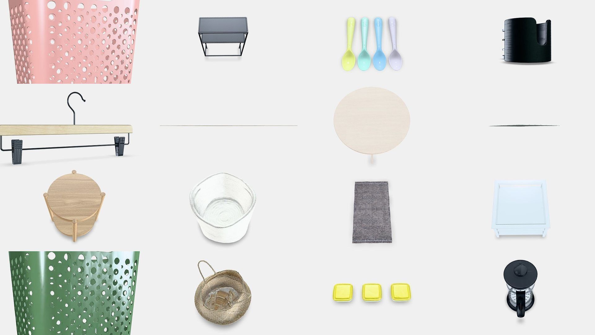 NEW Kitchenware Pack Appliances Furniture and Essential Tools 3D Model Collection_7