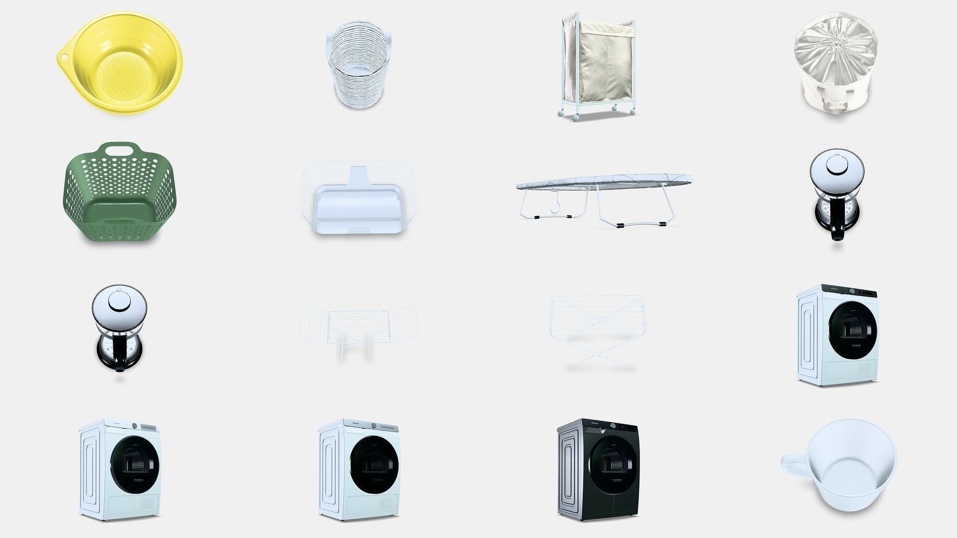 NEW Kitchenware Pack Appliances Furniture and Essential Tools 3D Model Collection_3