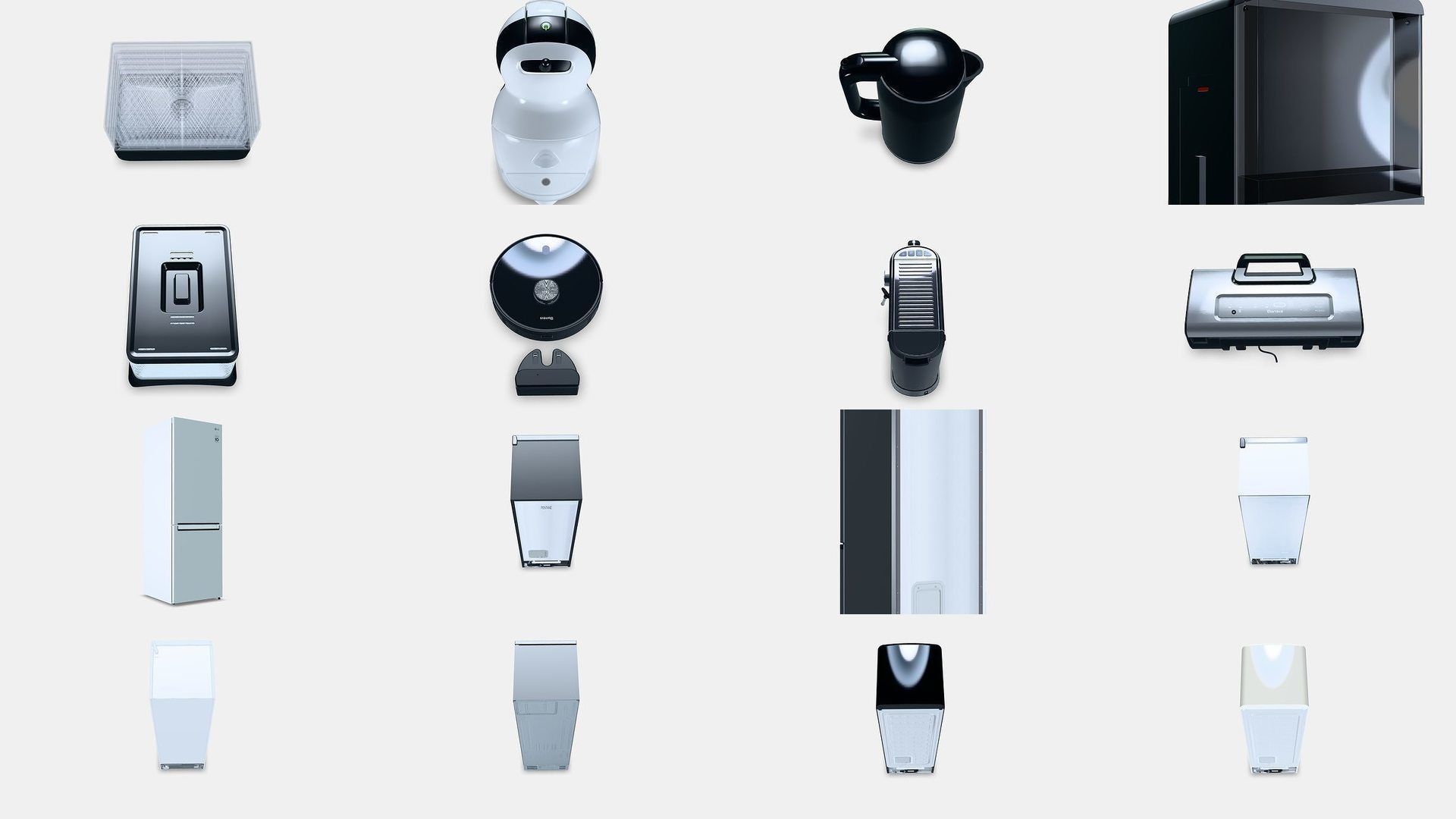 NEW Kitchenware Pack Appliances Furniture and Essential Tools 3D Model Collection_11