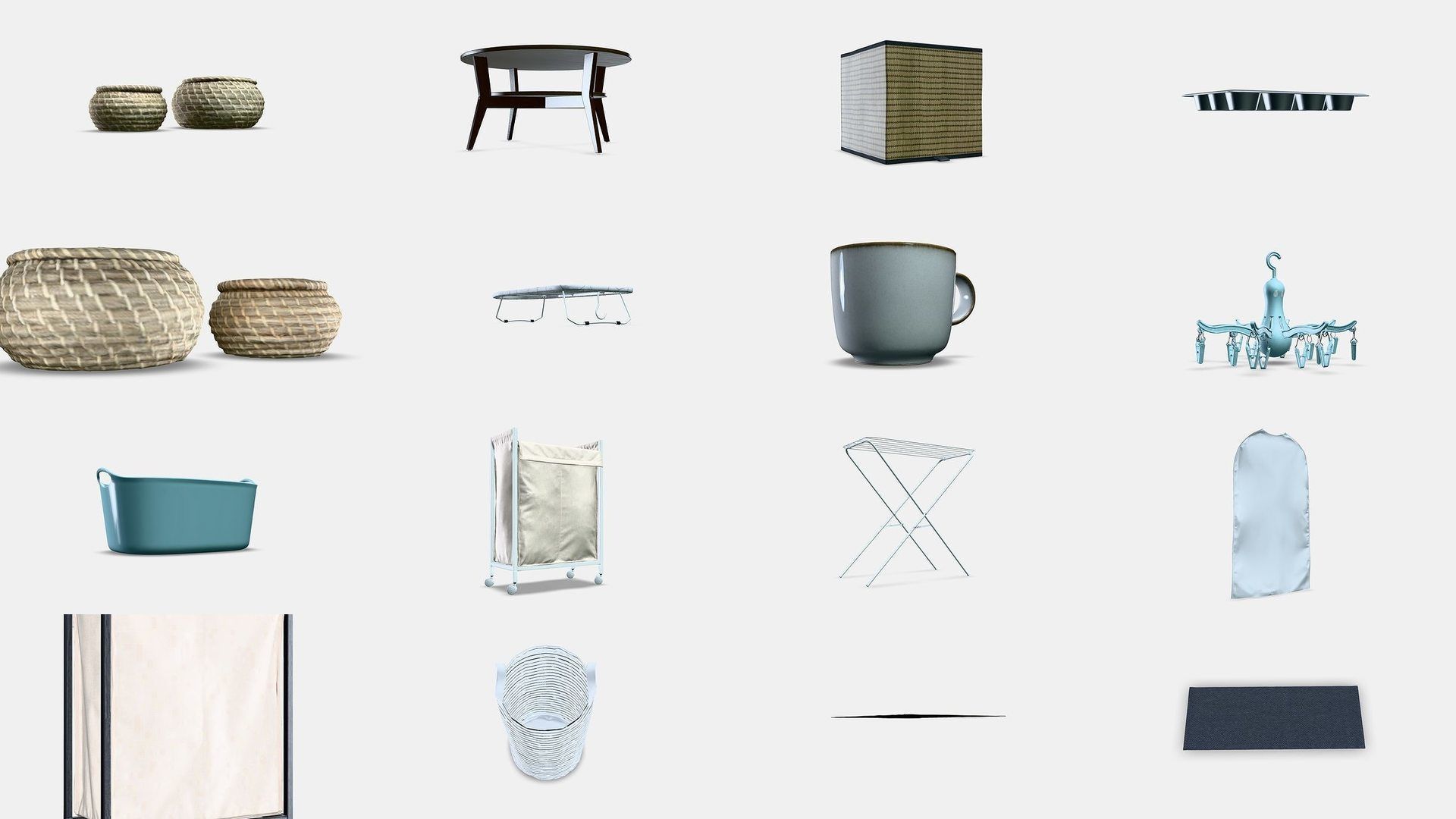 NEW Kitchenware Pack Appliances Furniture and Essential Tools 3D Model Collection_4