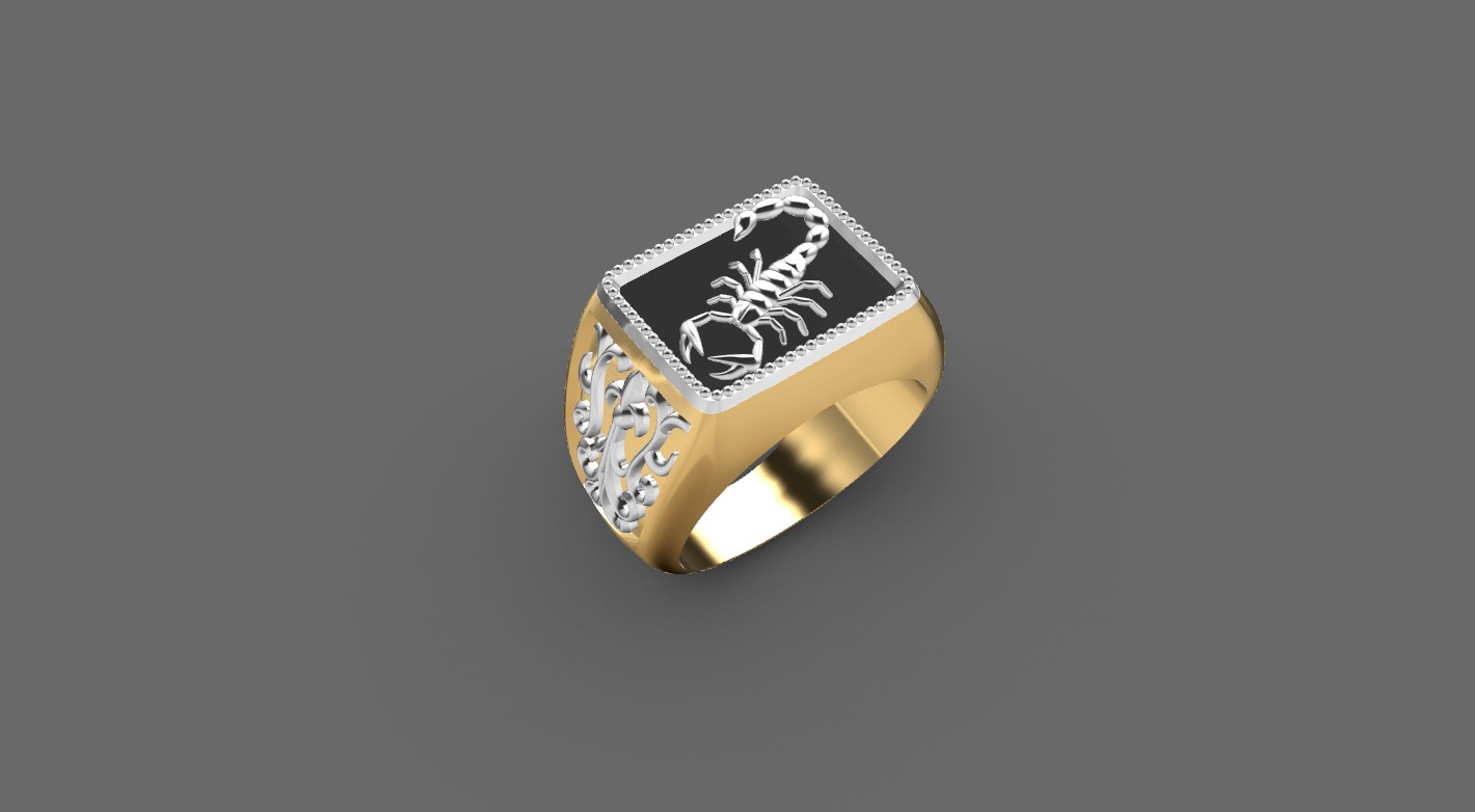 Man ring  3D print model_2
