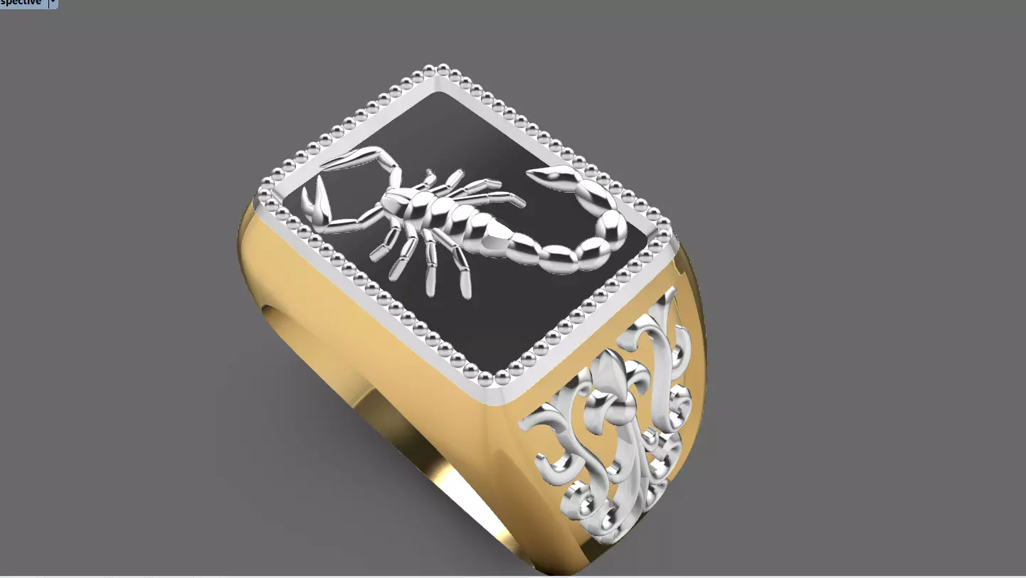 Man ring  3D print model_0