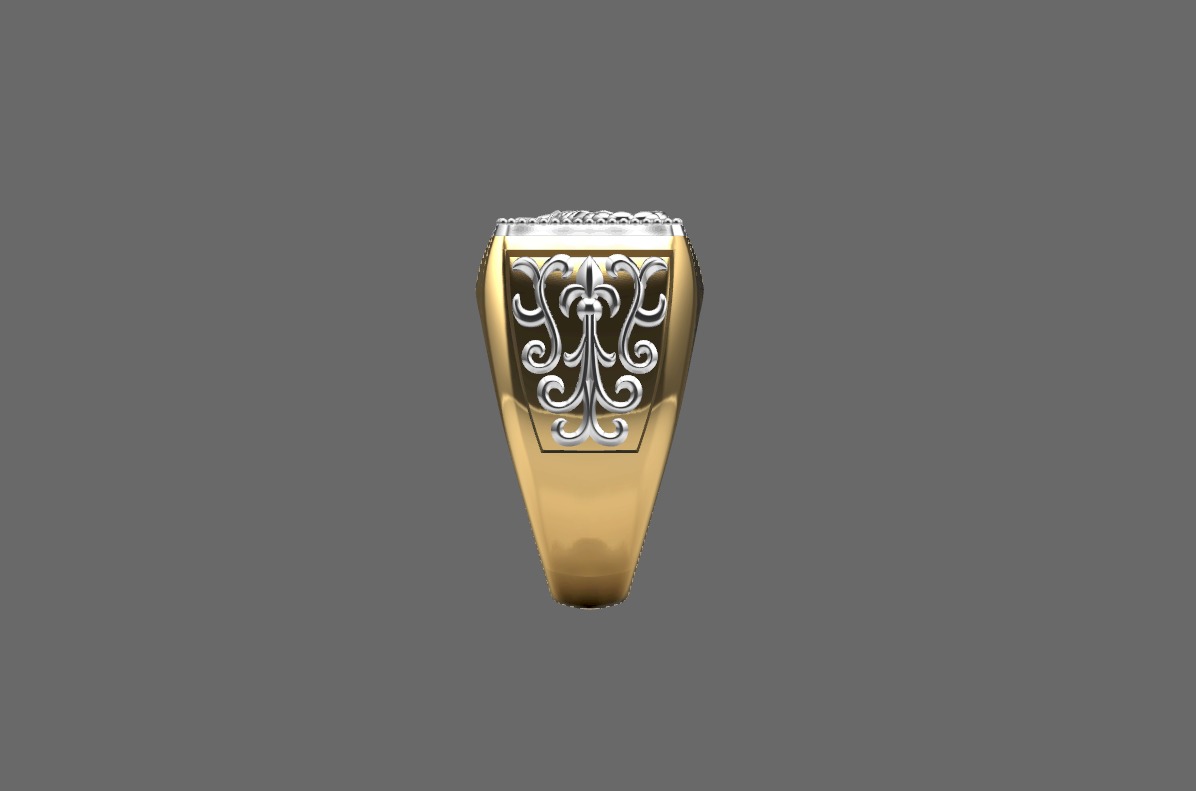 Man ring  3D print model_5