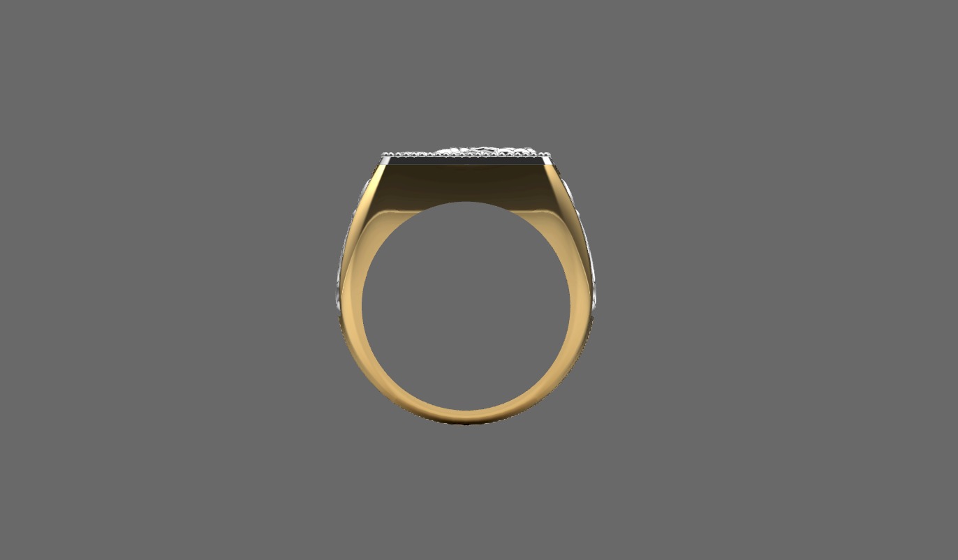 Man ring  3D print model_6