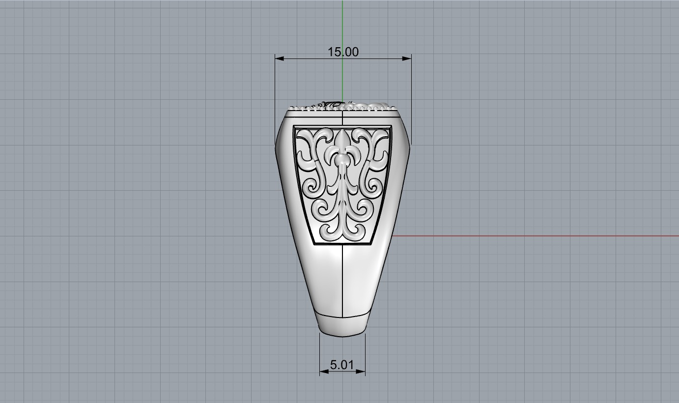 Man ring  3D print model_9