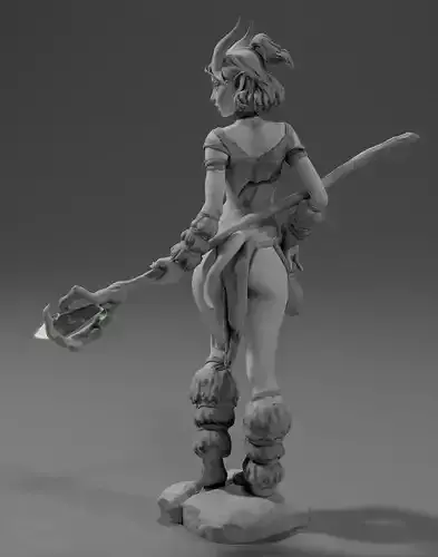 Lana is a apprentice of magic printable model 3D print model