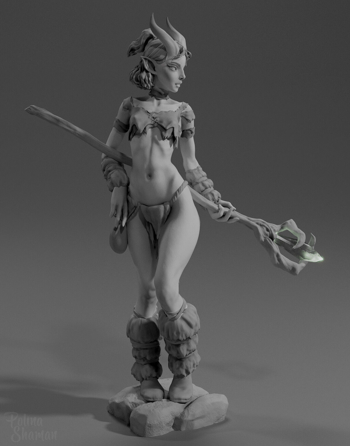 Lana is a apprentice of magic printable model 3D print model_1