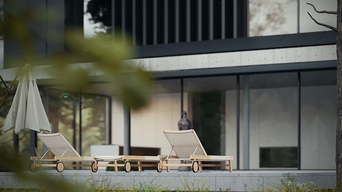 ProVis3D 043 - Villa Concrete 3D model 5