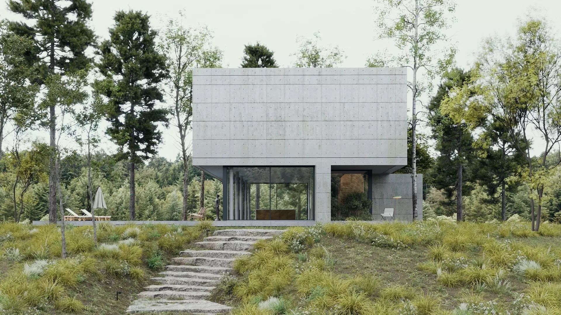 ProVis3D 043 - Villa Concrete 3D model_0