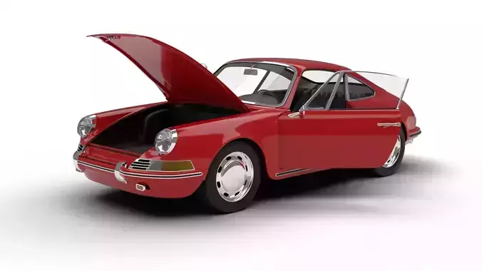 Porsche 911 1964 HQ 3d model 