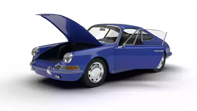 Porsche 911 1964 HQ 3d model  3D model