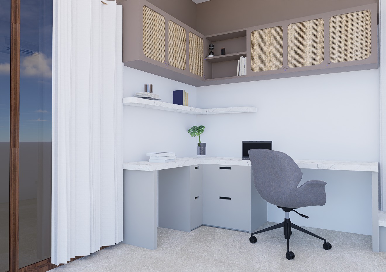 Study room  3D model_18