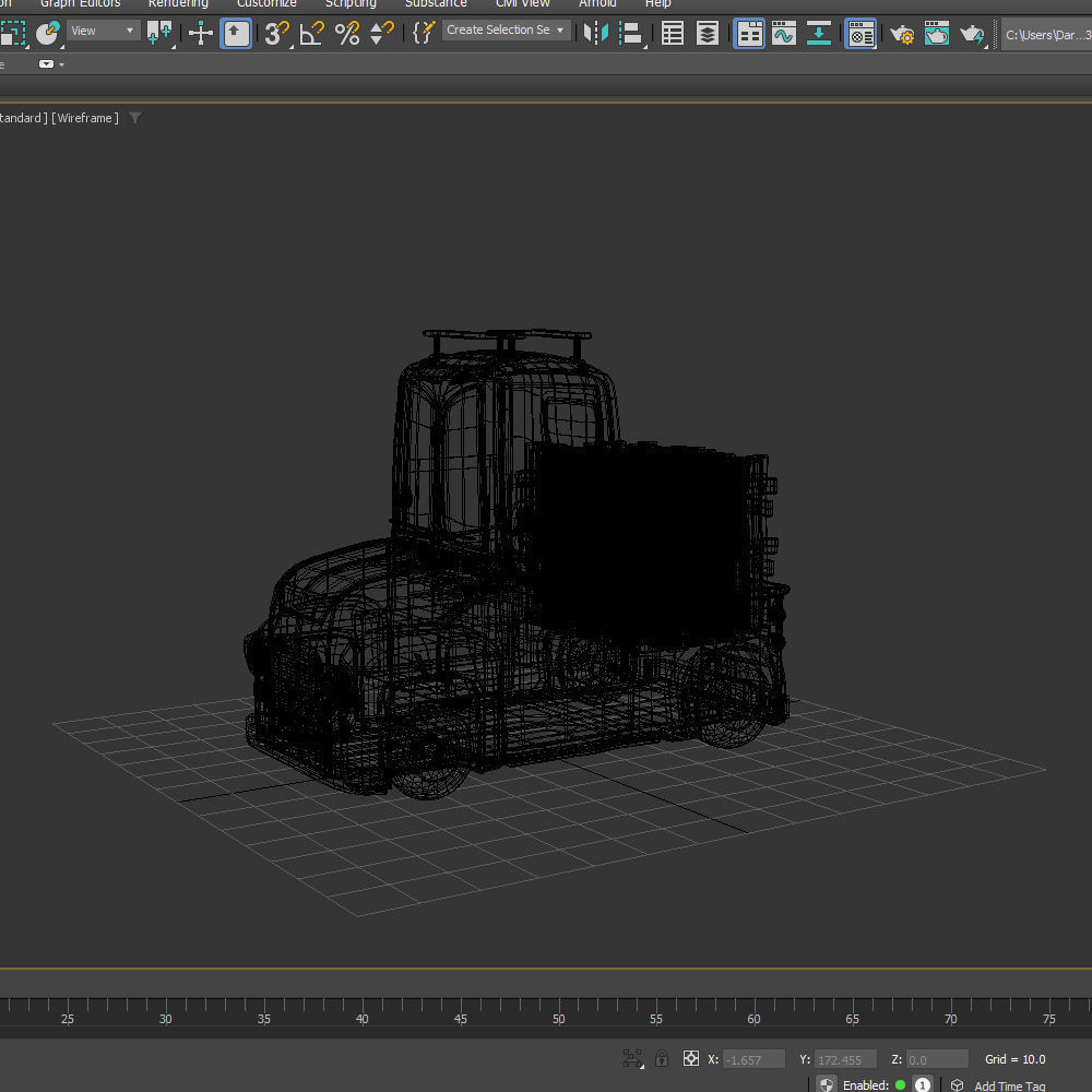 Truck Cartoon 3D model_24