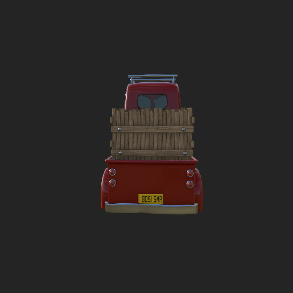 Truck Cartoon 3D model_13