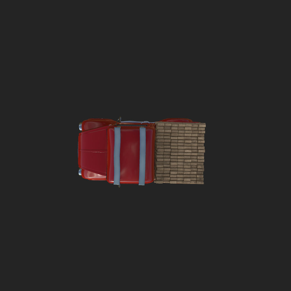 Truck Cartoon 3D model_20