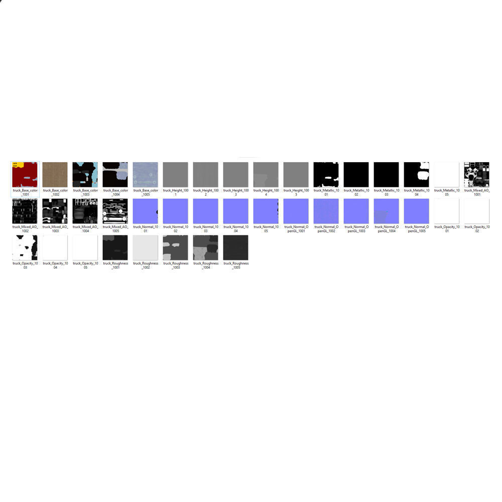 Truck Cartoon 3D model_18