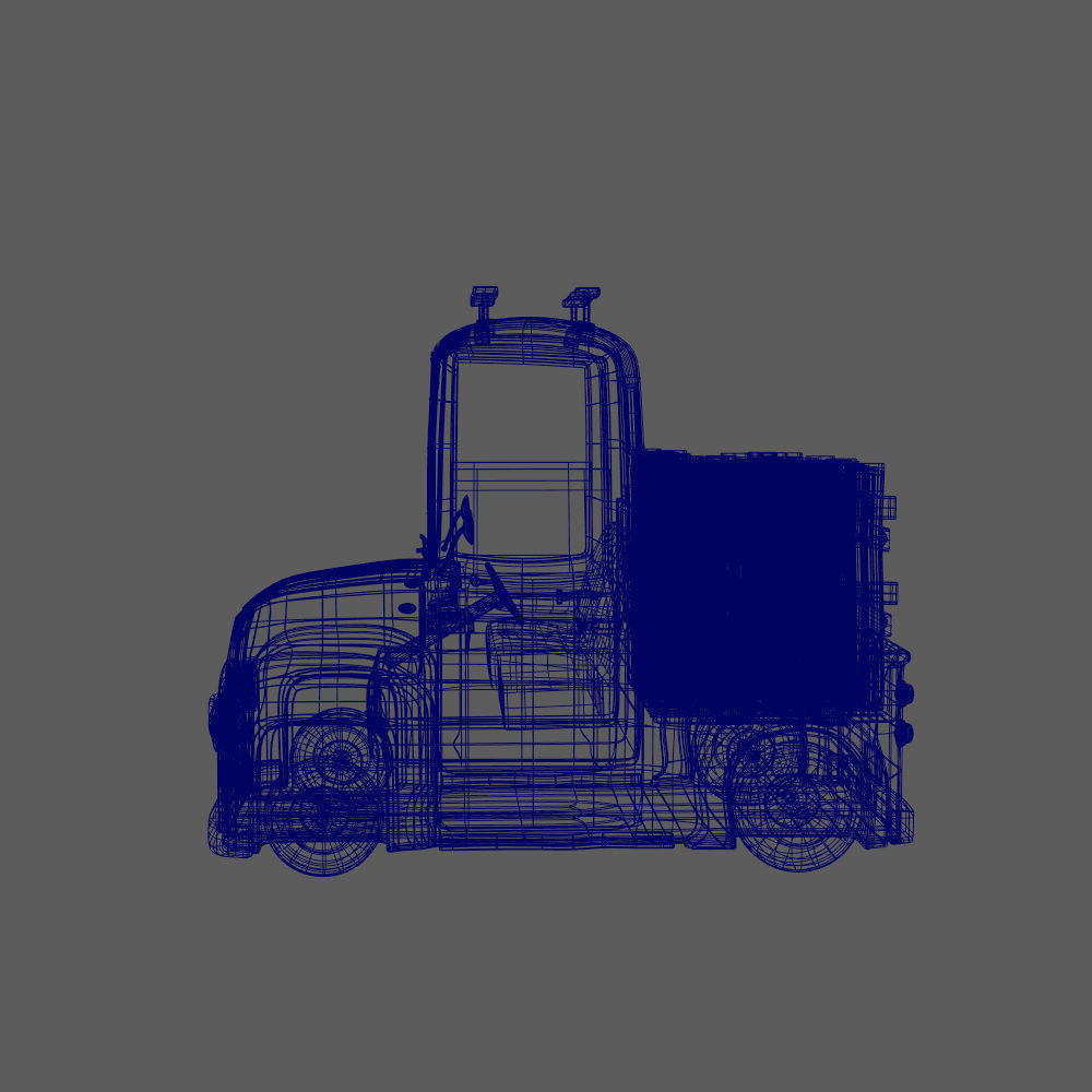 Truck Cartoon 3D model_7