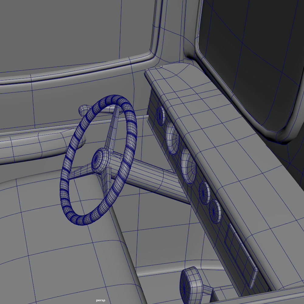 Truck Cartoon 3D model_6