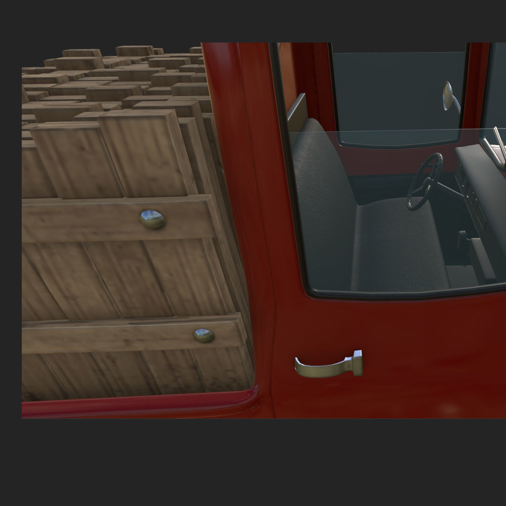 Truck Cartoon 3D model_15