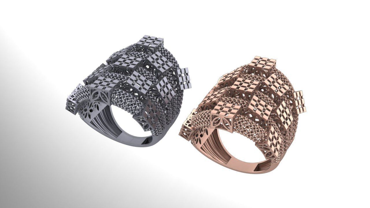 Multi strand fusion ring 3D print model_1