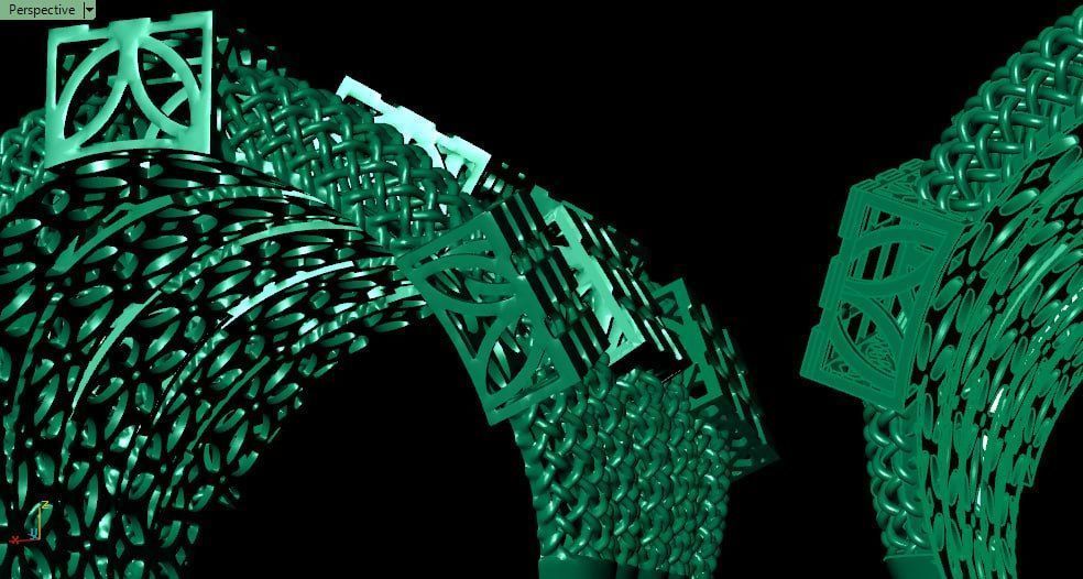 Multi strand fusion ring 3D print model_5