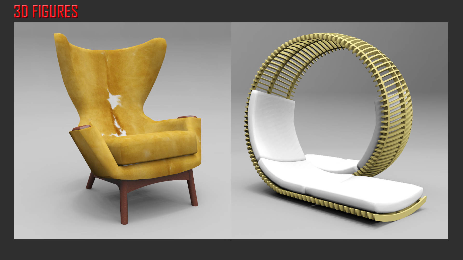 Low Poly Seating Low-poly 3D model_4