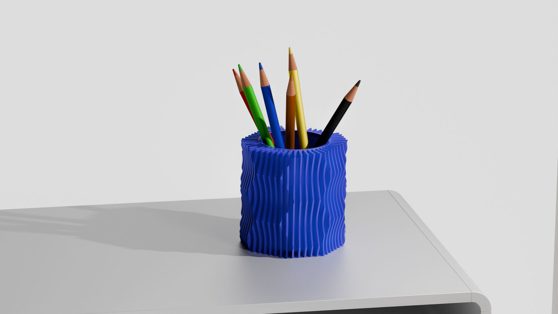 PEN HOLDER K2 3D print model_3