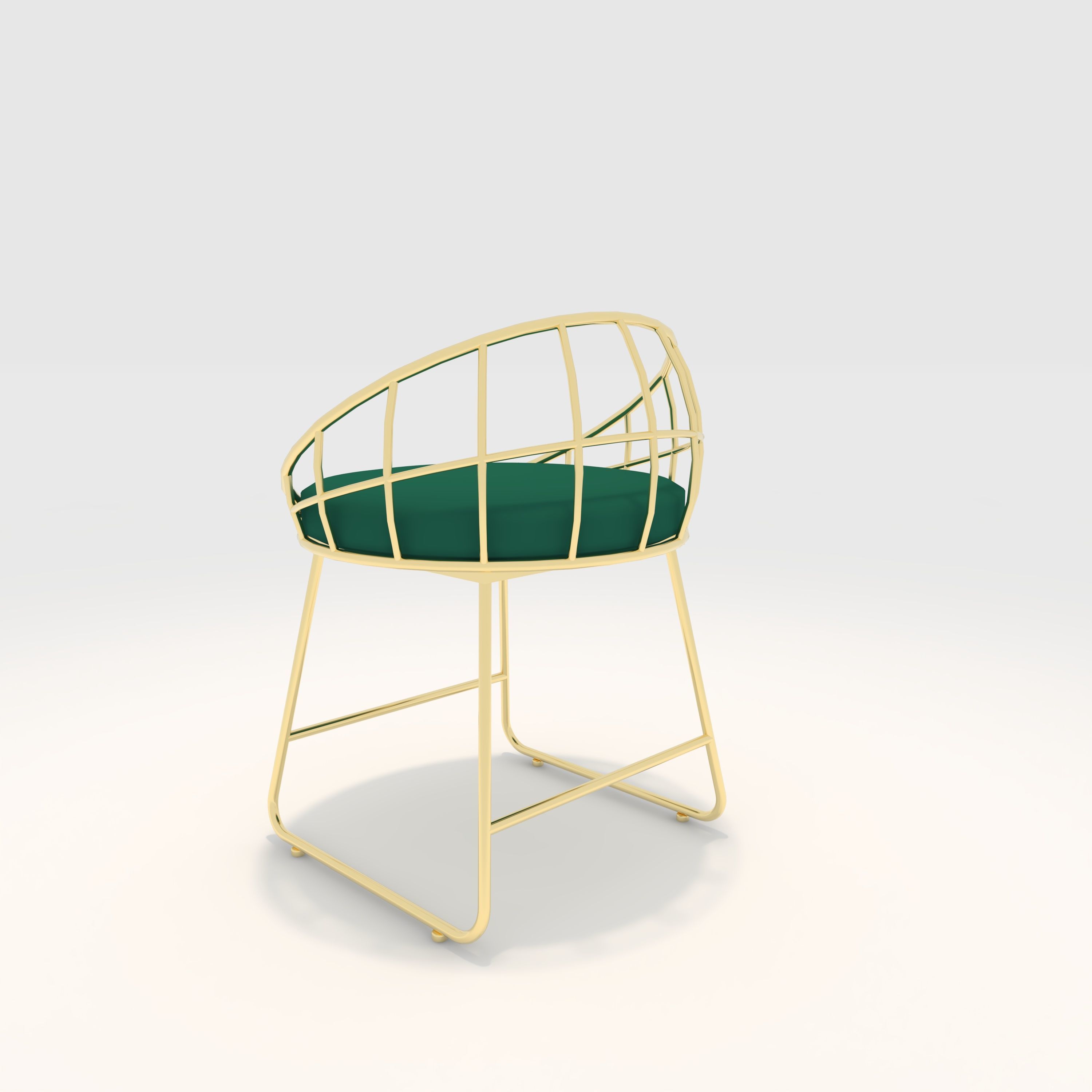 Chair 3 Low-poly 3D model_6