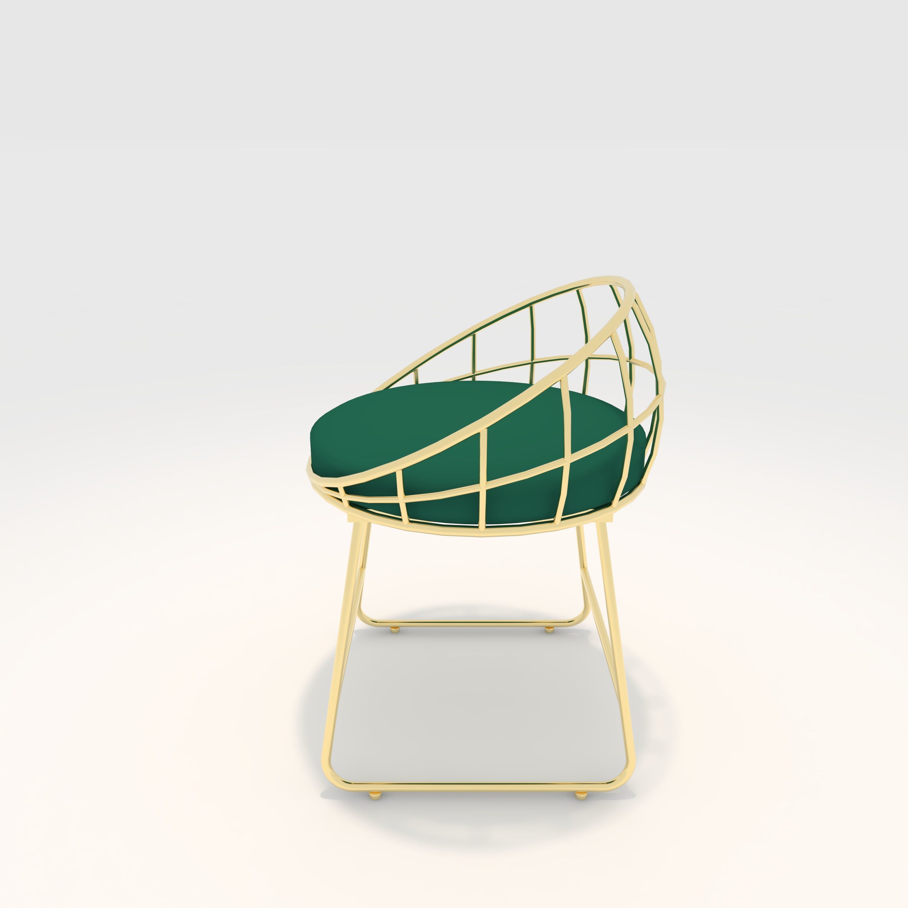 Chair 3 Low-poly 3D model_4