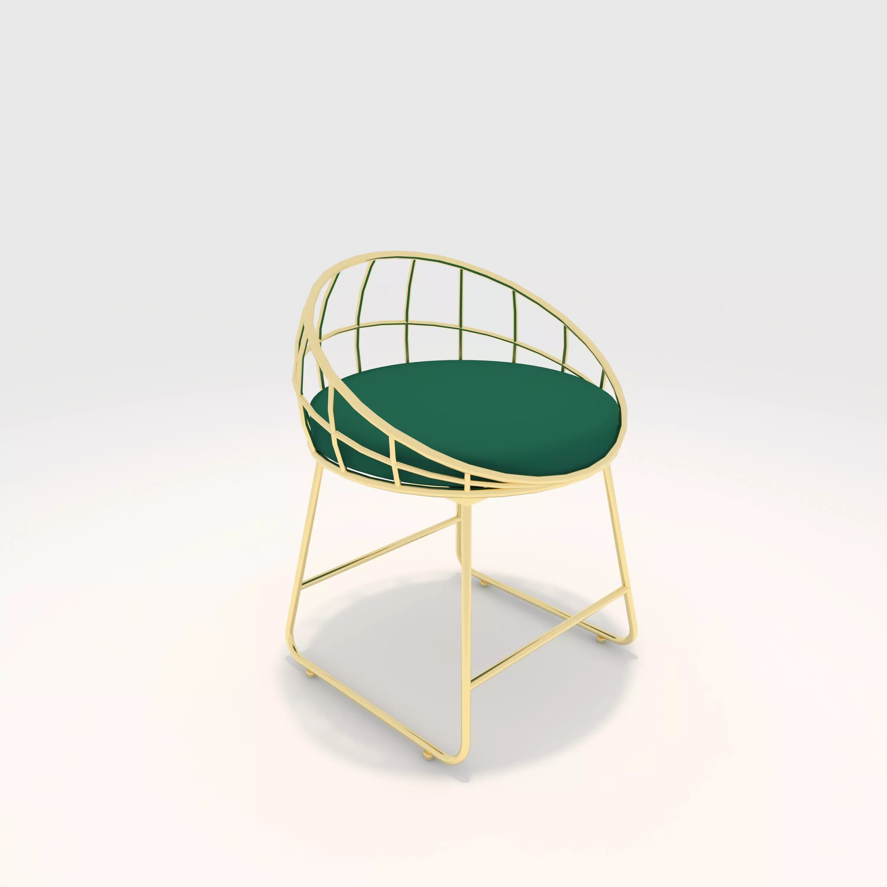 Chair 3 Low-poly 3D model_0