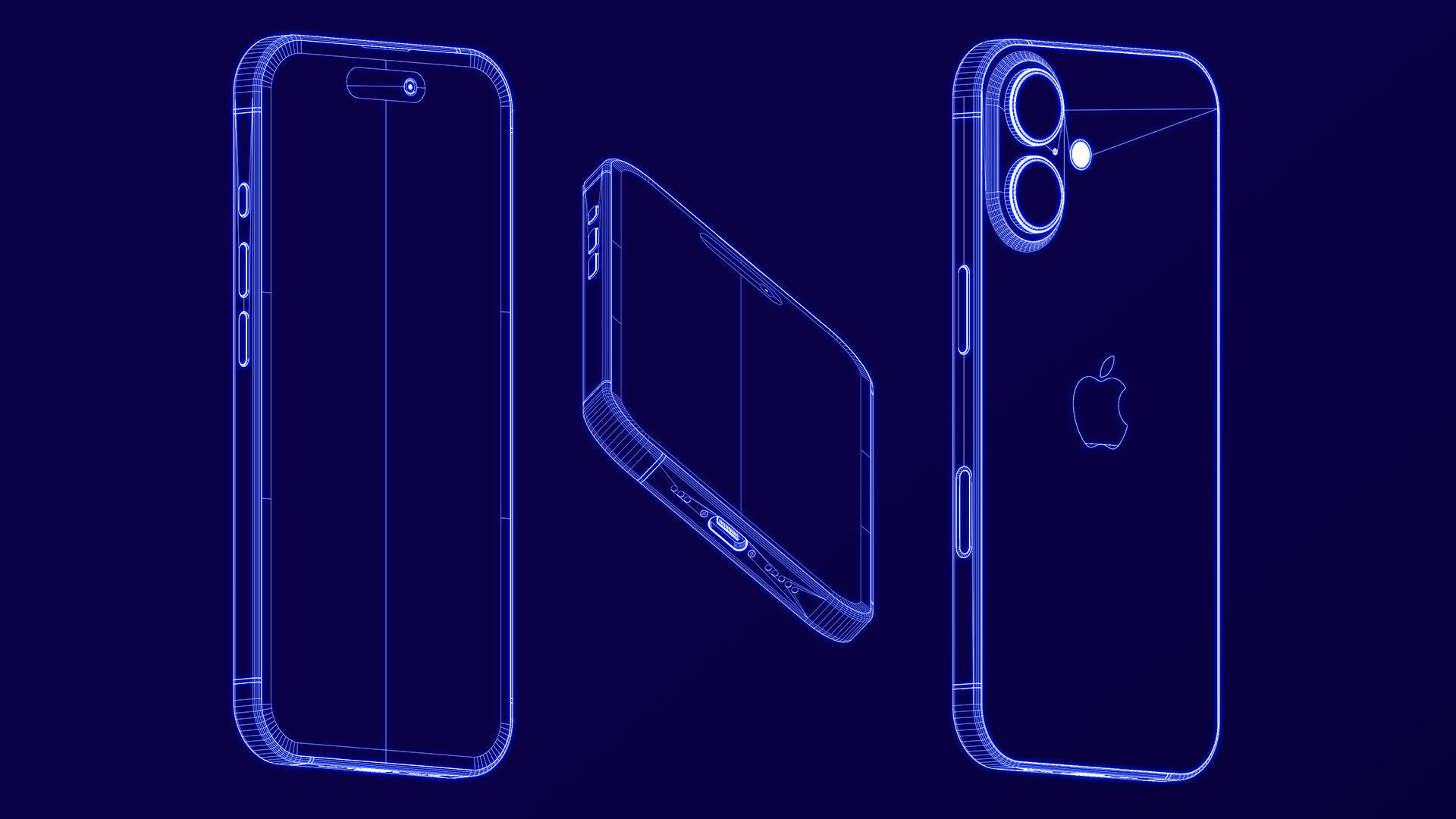 iPhone 16 - Blender 3D model_4