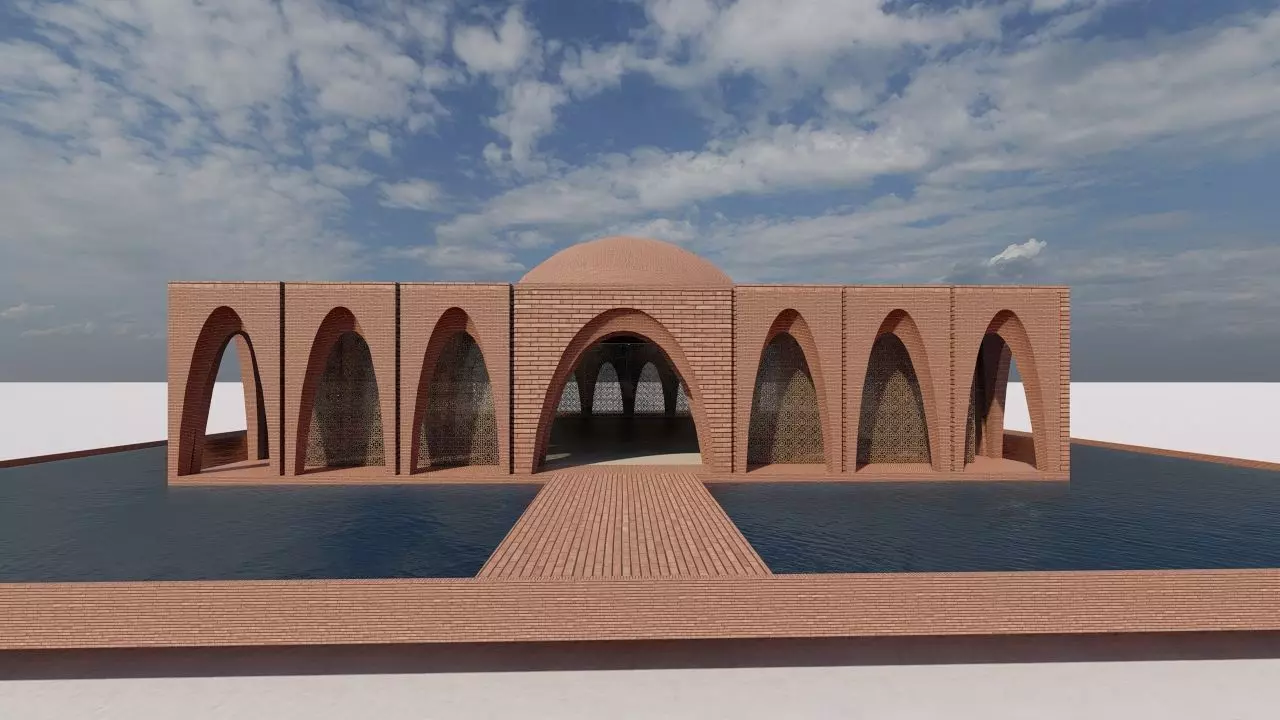 Athasenti - ancient building - arched structure 3D model_0