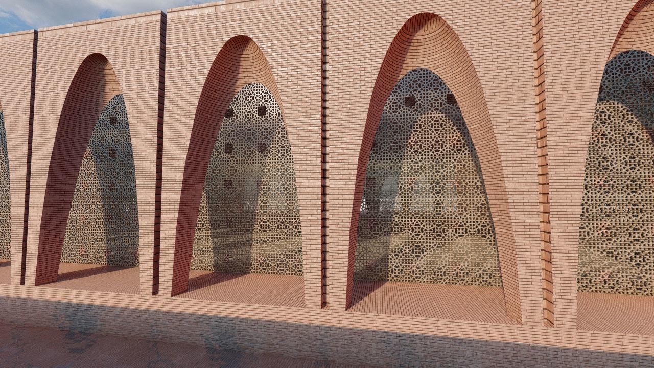 Athasenti - ancient building - arched structure 3D model_1