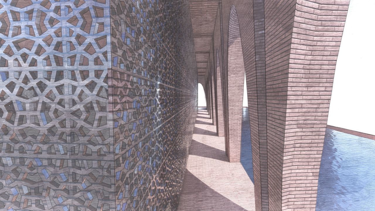 Athasenti - ancient building - arched structure 3D model_14