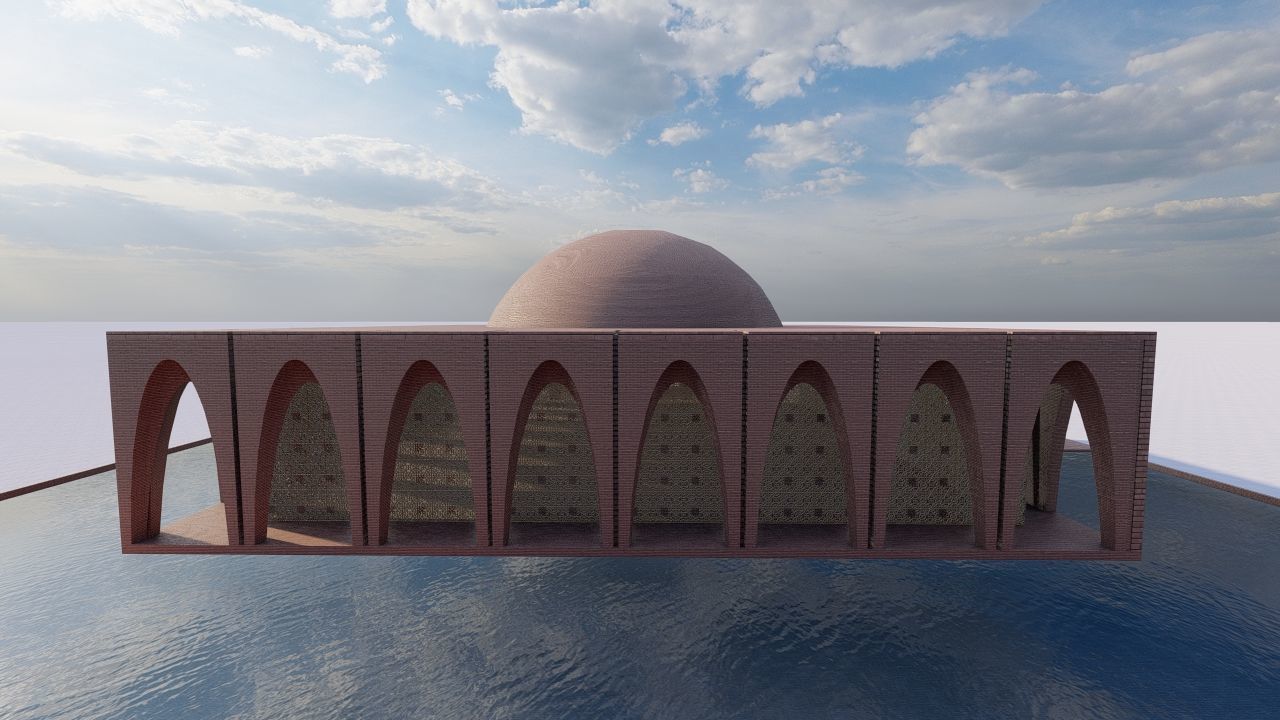 Athasenti - ancient building - arched structure 3D model_8
