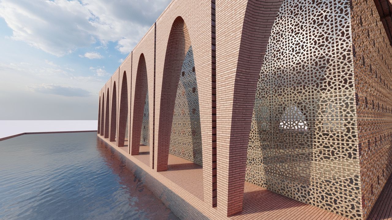 Athasenti - ancient building - arched structure 3D model_4