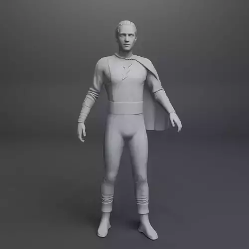 Adventures of Captain Marvel 1941 main character 3D print model