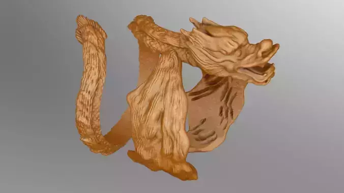 dragon twisted around the finger