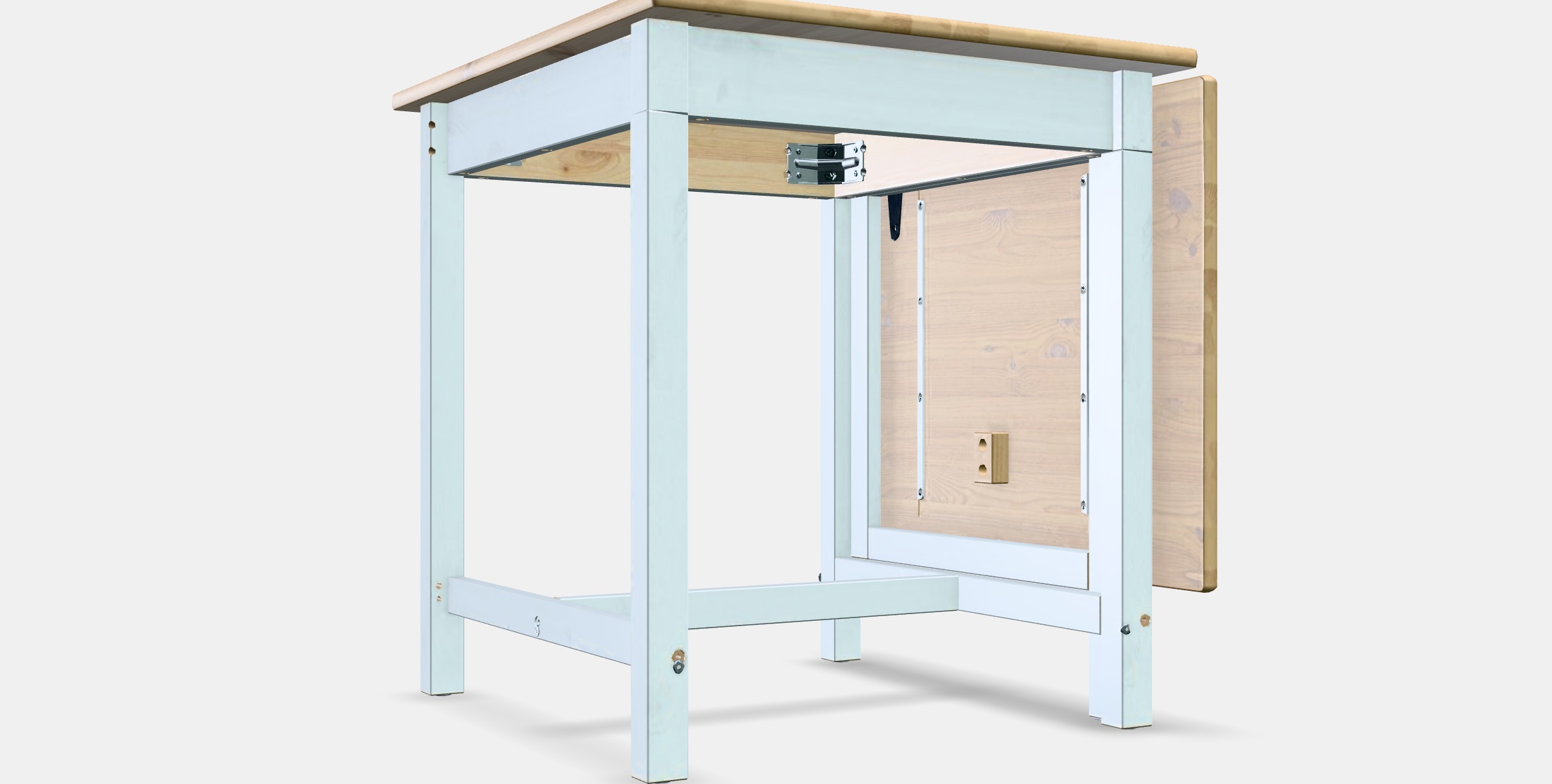 PINNTORP Gateleg table Low-poly 3D model_7