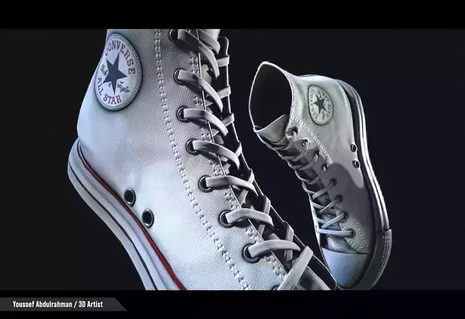 Converse Shoes 3D Model