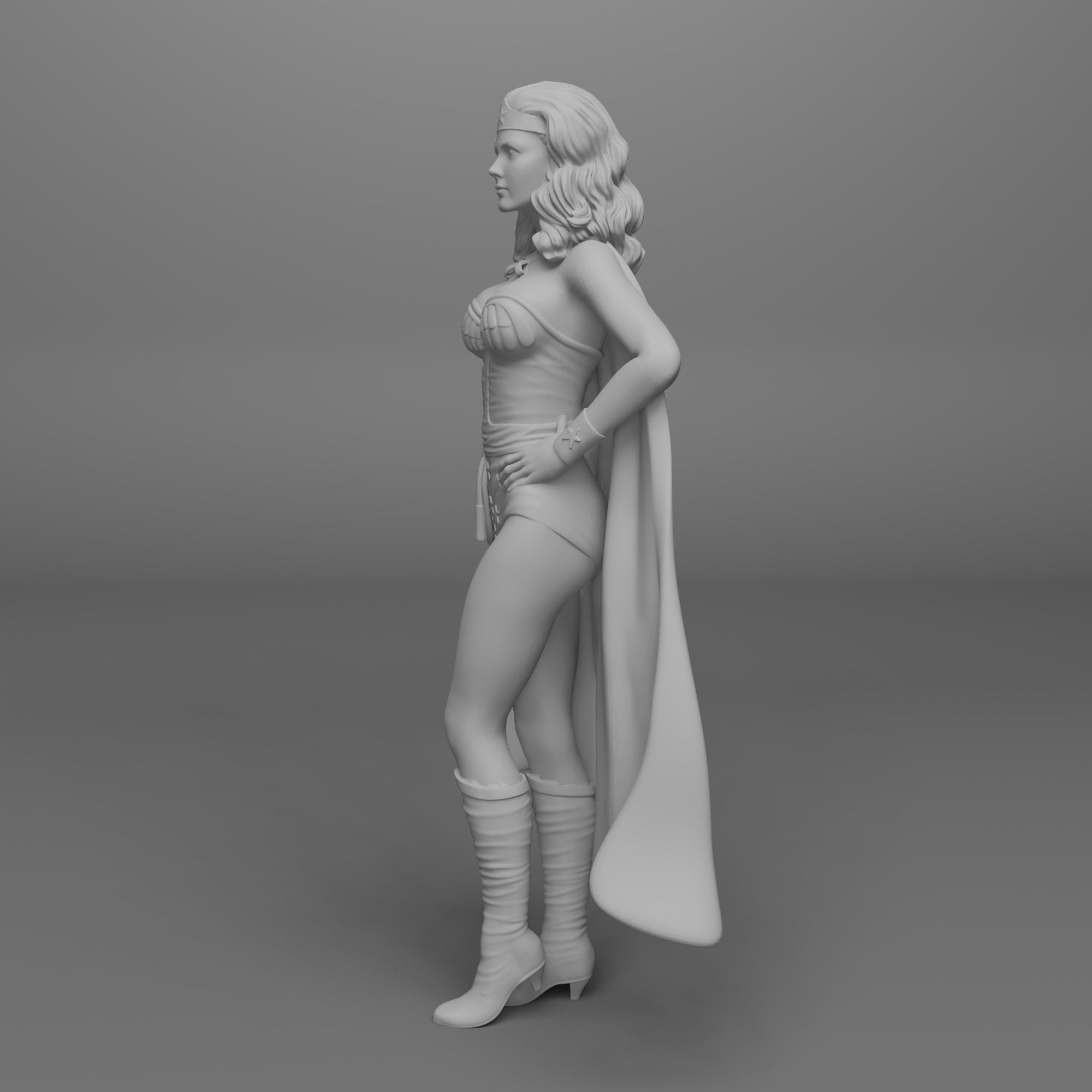 Lynda Carter as Wonder Woman 3D print model_5
