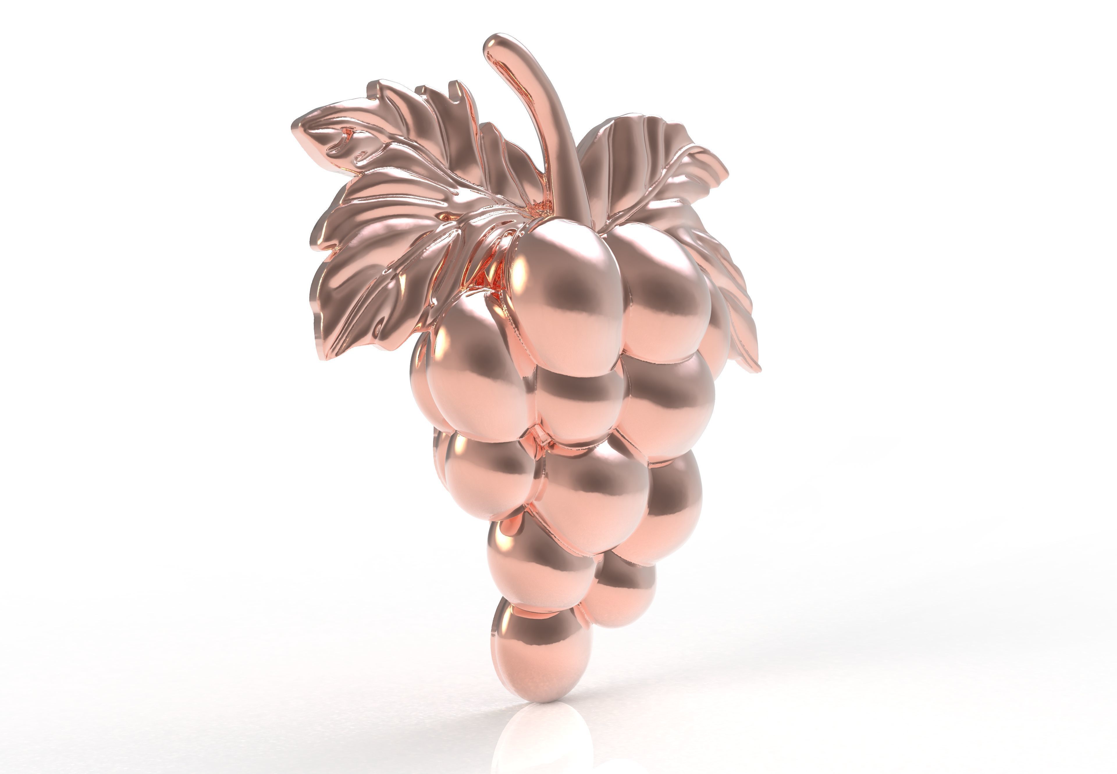 Grapes Half 3d Model 3D print model_13