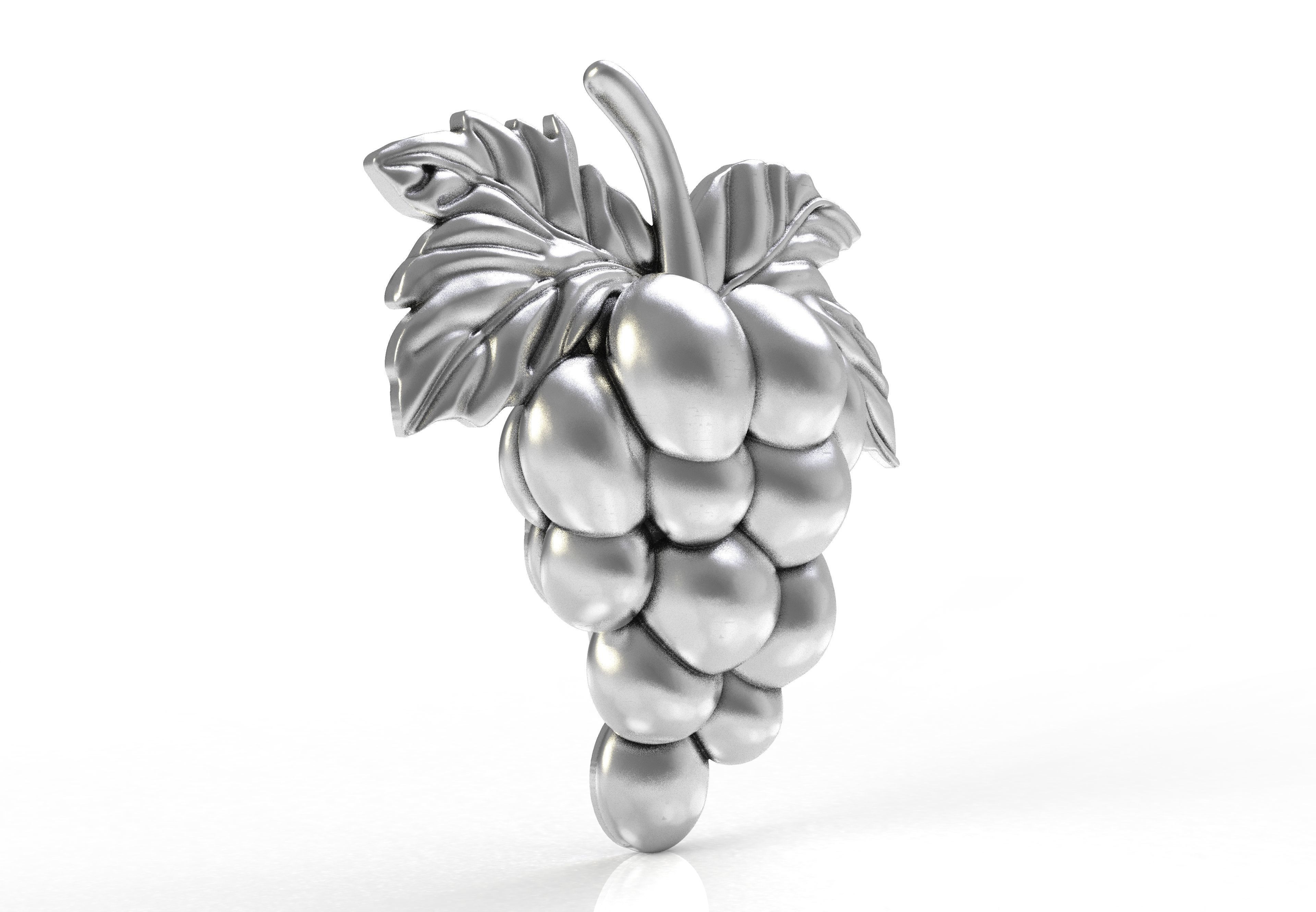Grapes Half 3d Model 3D print model_9