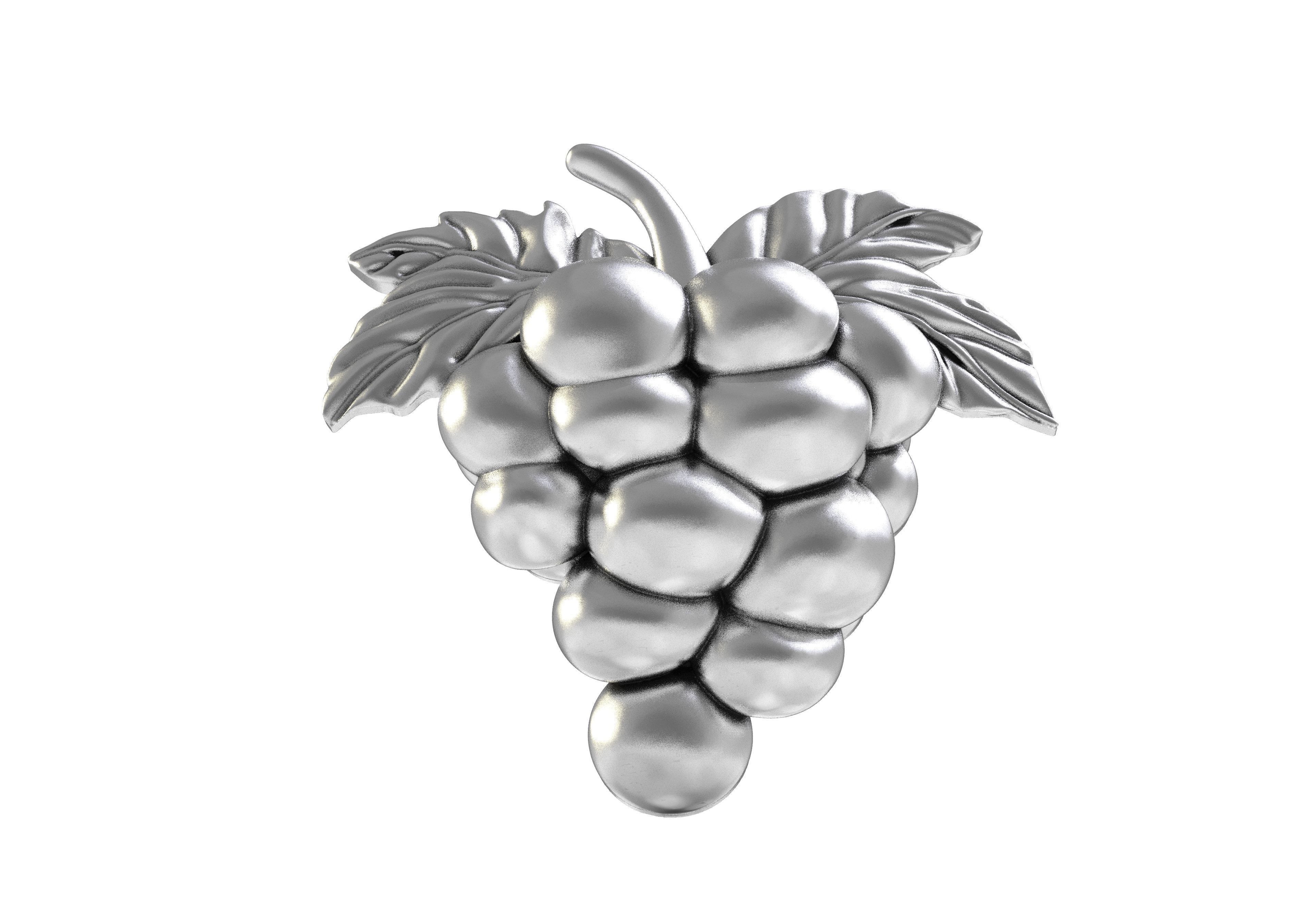 Grapes Half 3d Model 3D print model_7