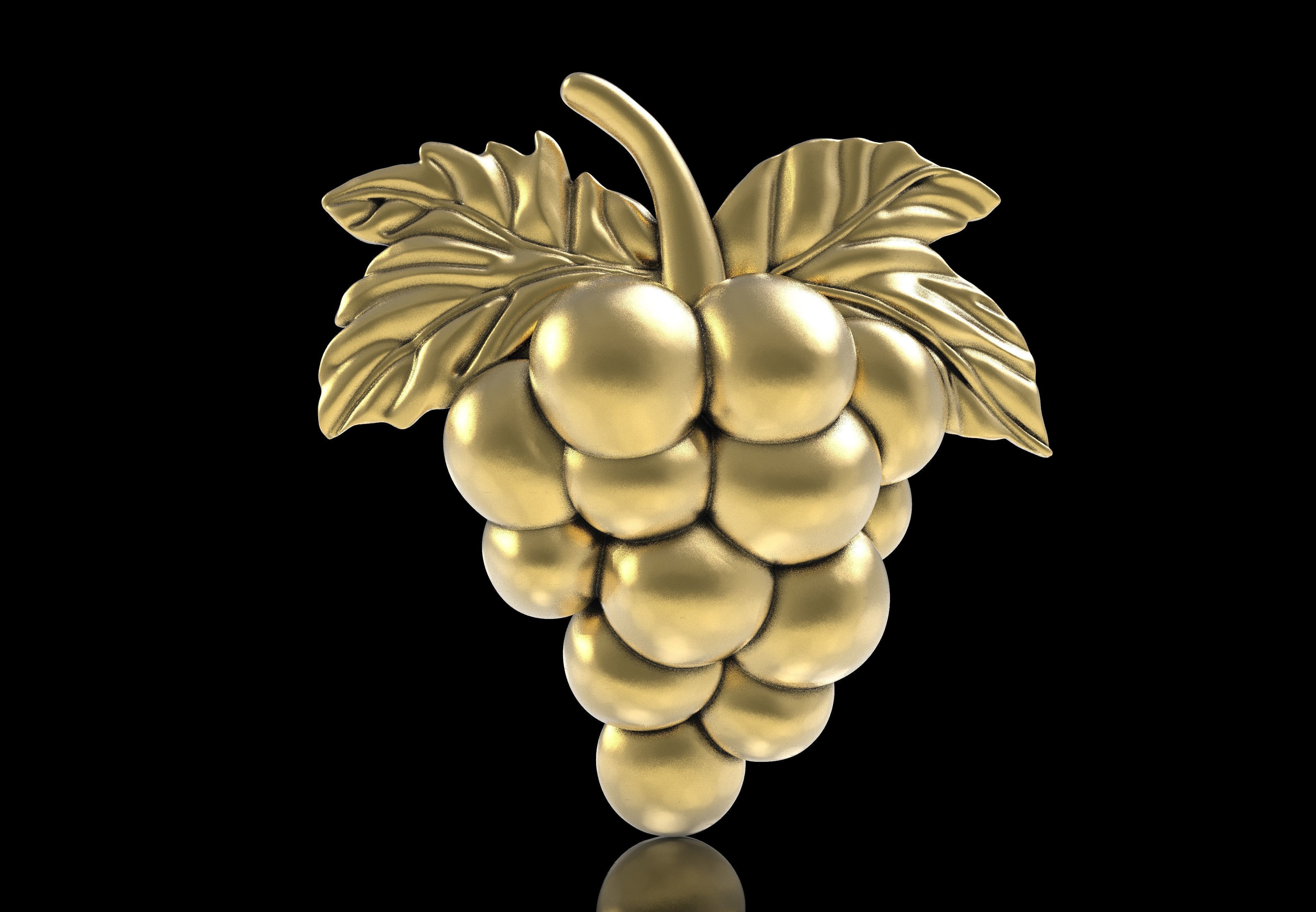 Grapes Half 3d Model 3D print model_18