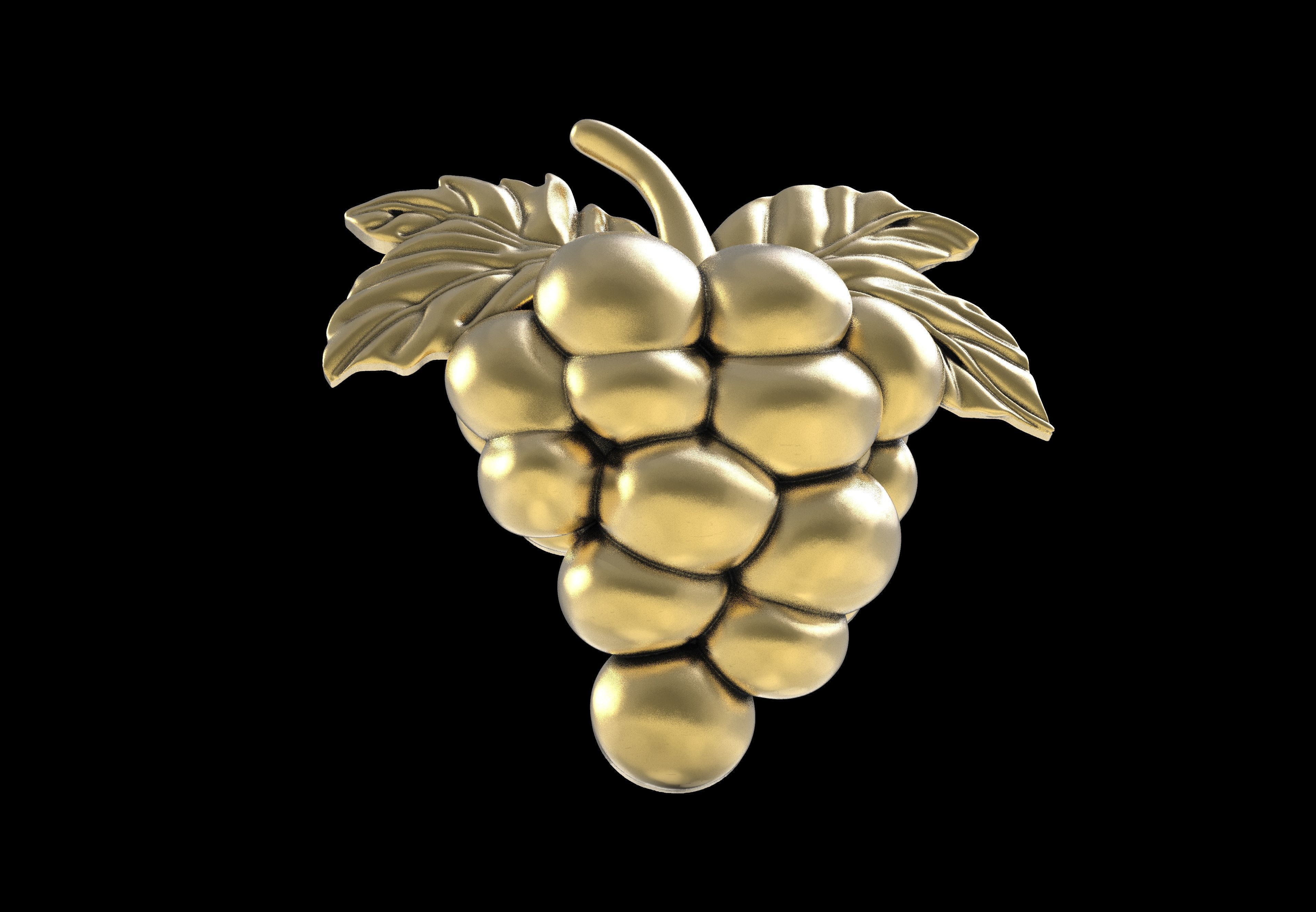 Grapes Half 3d Model 3D print model_19