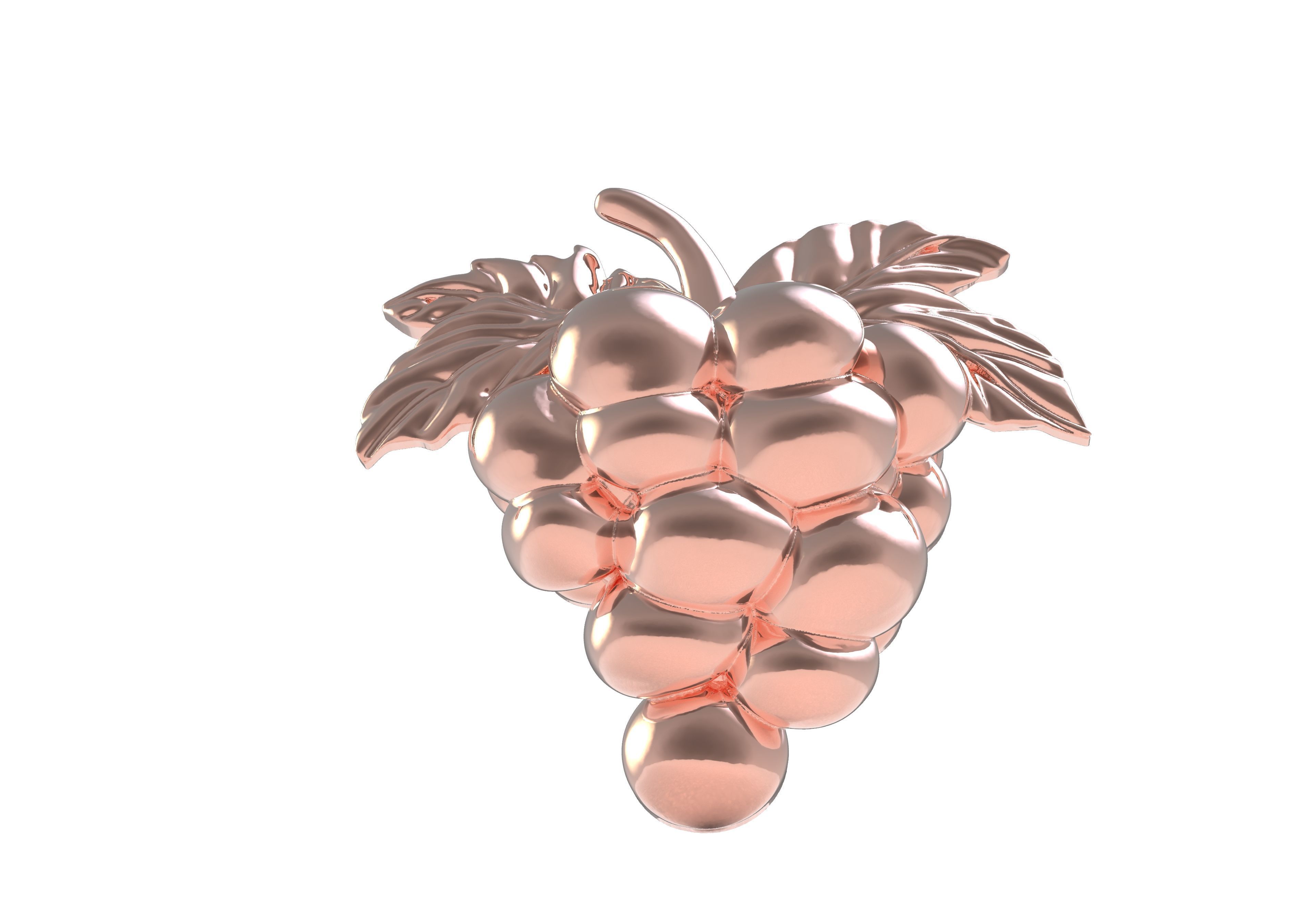 Grapes Half 3d Model 3D print model_11