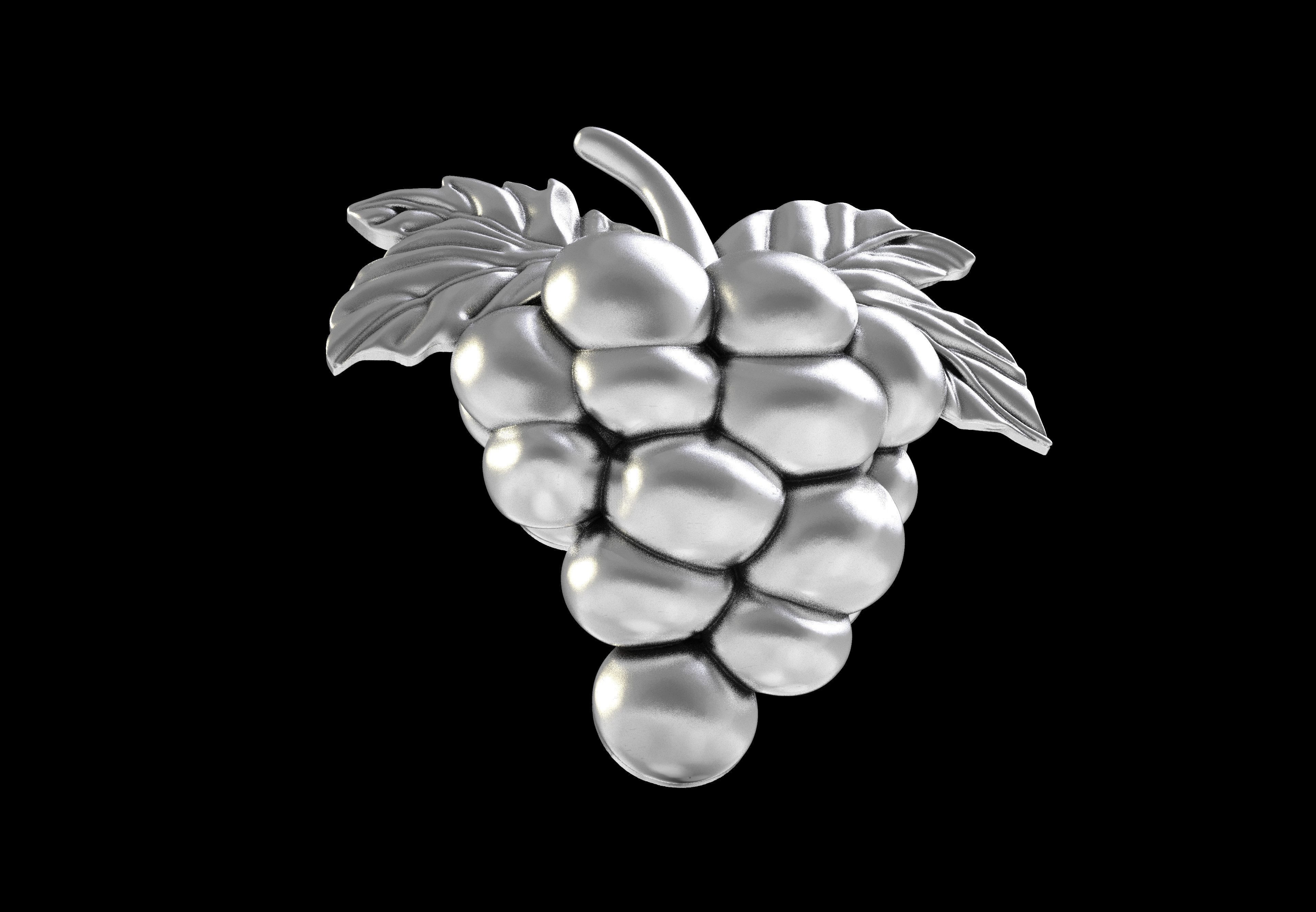 Grapes Half 3d Model 3D print model_23