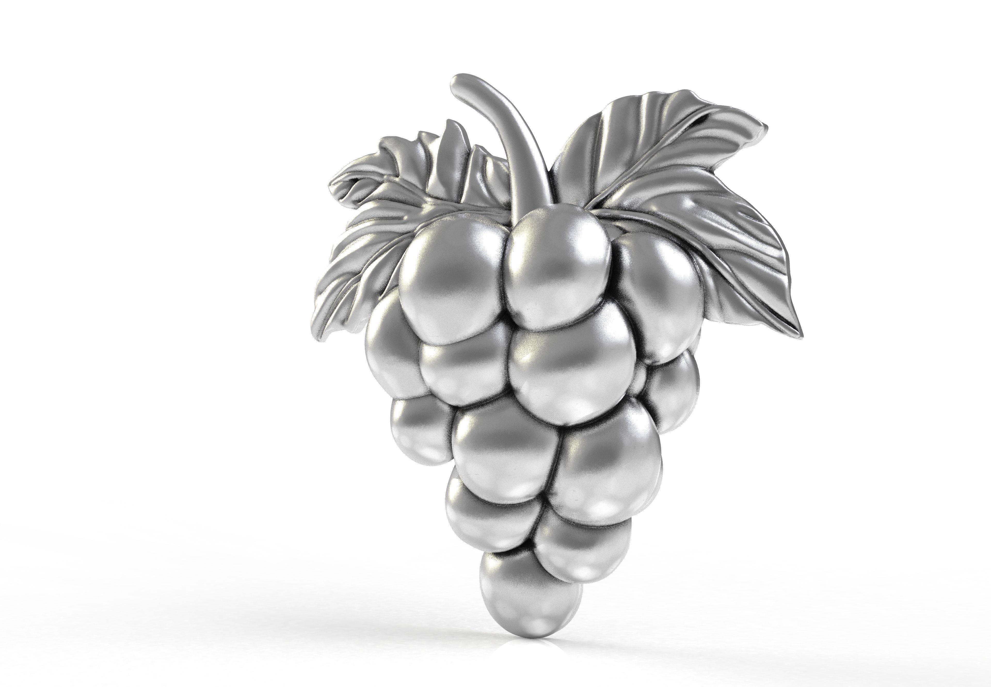 Grapes Half 3d Model 3D print model_8